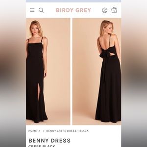 Black bridesmaid dress